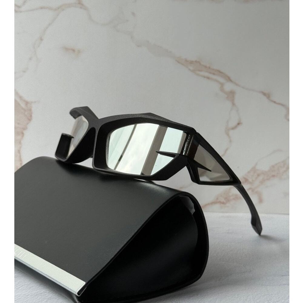 NEW Givenchy GV40049I Cut Mask Black Silver Sunglasses